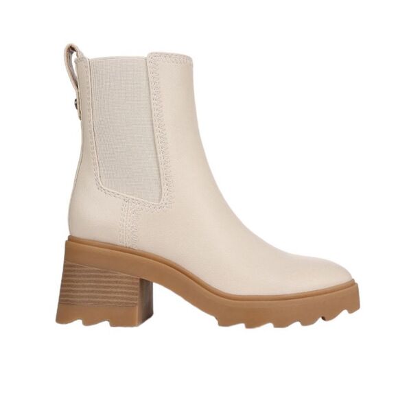 NWT ZODIAC TERESA PLATFORM BOOTIES IN BIRCH WHITE CREAM WOMENS SIZE 10 & 9 - Picture 5 of 6